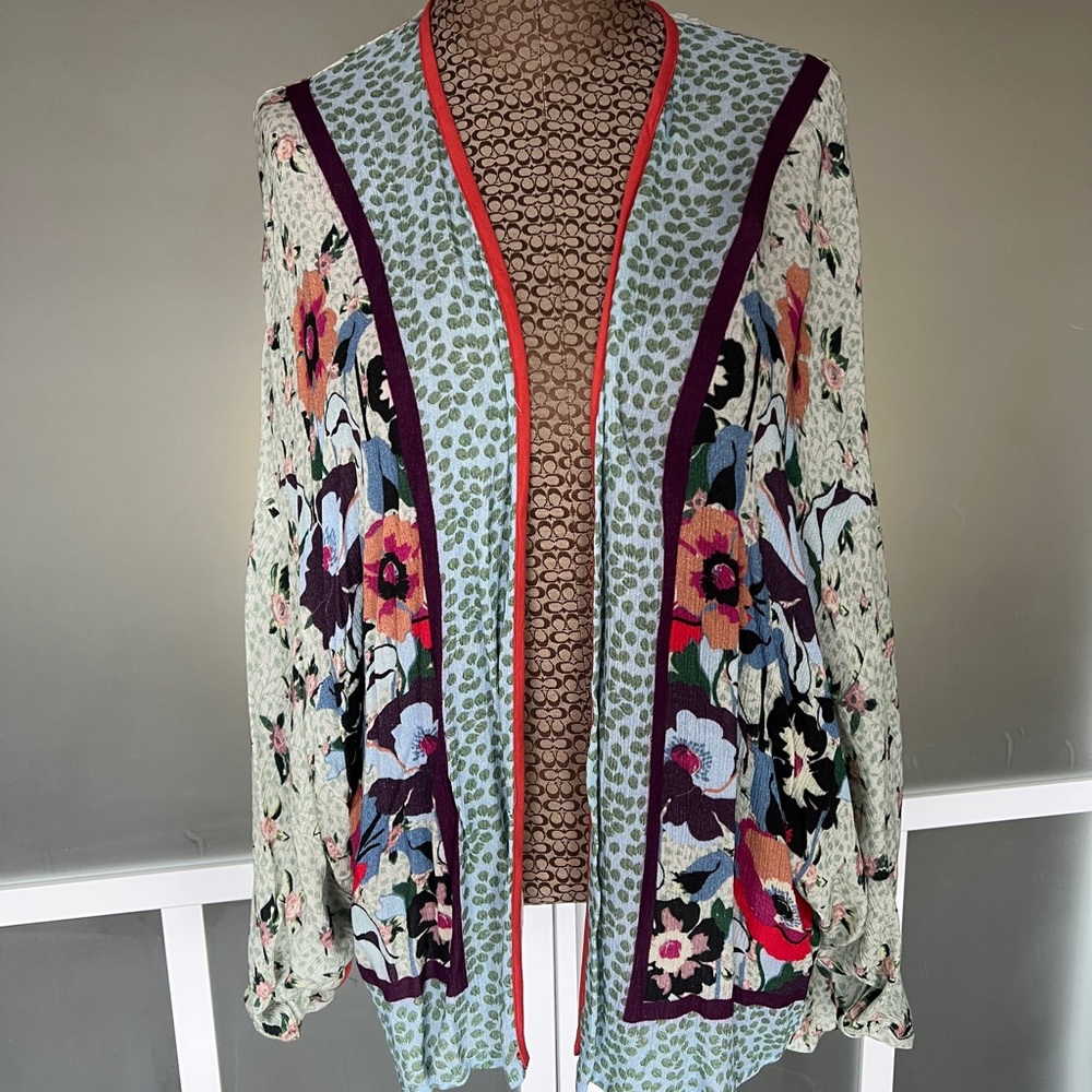 Anthropologie Multicolor Floral Blouse
